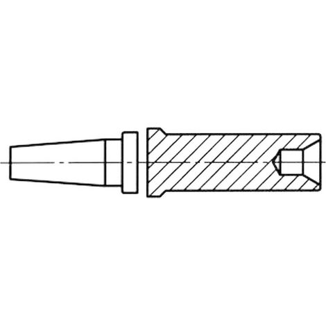 Adattatore per punte di saldatura Weller Ricambio ET da LT T0058720781 (1/2)