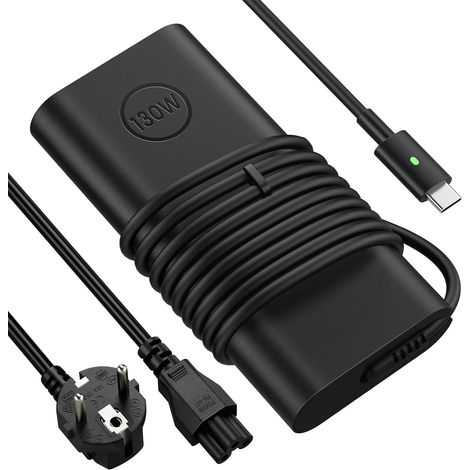 Chargeur USB C 130W pour Dell XPS 15 (9500/9575), XPS 17 (9700/9710), Precision 5530 5540 5550 - Adaptateur Secteur Type C 20V 6,5A - Remplacement pour DA130PM170 HA130PM170 (1/5)