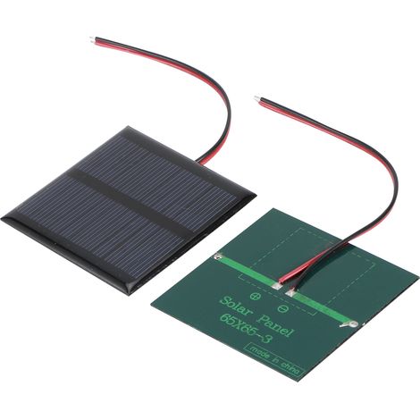 2 Stück 5,5 V 0,6 W kabelgebundene Solarmodule, multifunktionale tragbare Mini-Solarplatinen aus Polysilizium (1/5)