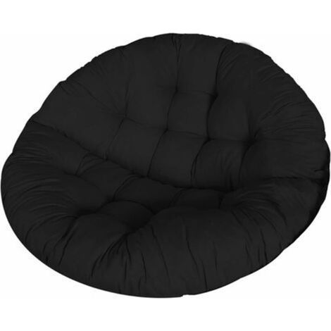Round Garden Chair Cushions, Swing Chair Cushion, Round Hammock Chair Cushion, Round Bird Seat Cushion, Nest Chair Cushion, Hanging Basket Cushion, Round Mat for Home, 60x60CM, Black (1/4)