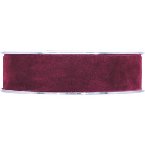 Piovaccari Nastro Double Velvet H 25 Mm L 7 Mt Bordeaux
