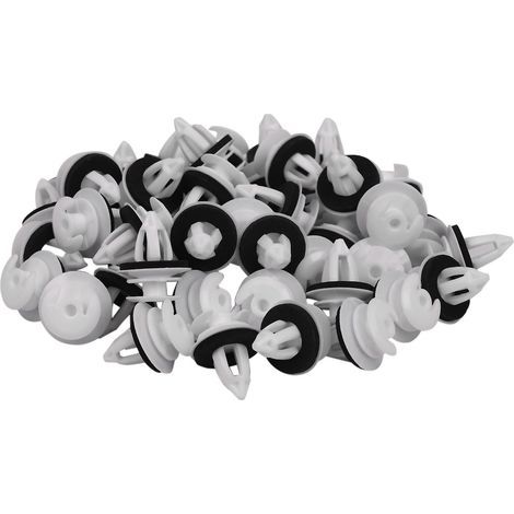 50pcs Clips de panneau de porte avec anneau d’étanchéité compatible Bmw E34 E36 E38 E39 E46 X5 M3 M5 Z3 (1/4)