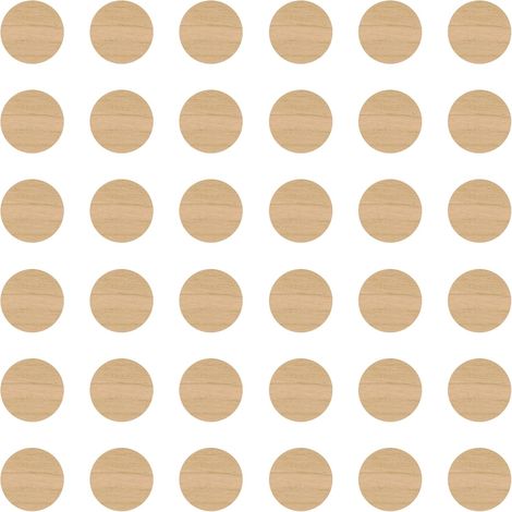 Cyclingcolors – Lot de 36 cache vis adhésifs autocollants 25mm – Protection pour meubles en bouleau – Facile à appliquer – Résistant à l'humidité