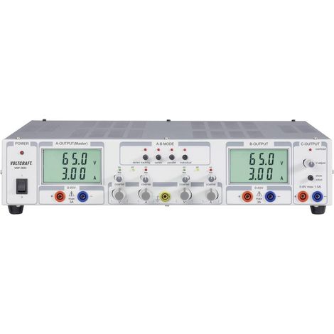 Alimentation de laboratoire réglable 2x 0,1 - 65 V/DC 3A et 0 - 6 V/DC 1,5A Voltcraft VSP 2653 (1/3)