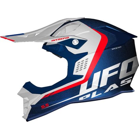 CASCO UFO INTREPID CROSS COLOR BLANCO/AZUL/ROJO FLUORESCENTE TALLA S (ECE 22R06) - COLECCIÓN 2024