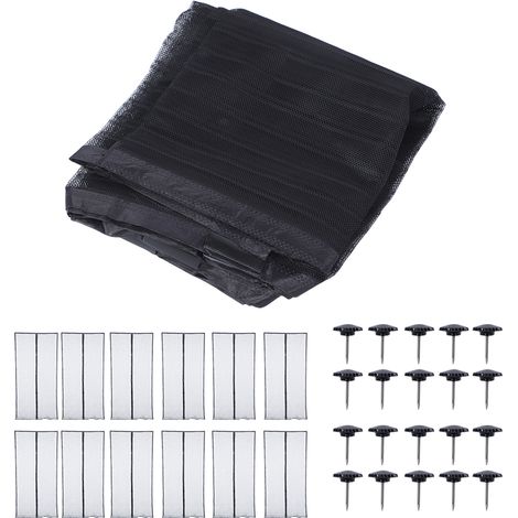 Rideau de porte magnétique anti-insectes en polyester noir 120 x 210 cm, bordure en polyester. (1/5)