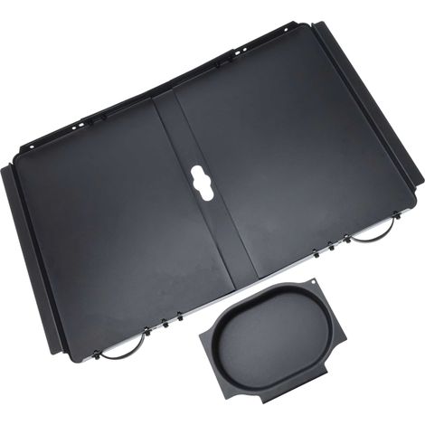 vhbw Vaschetta raccogligrasso per barbecue a gas contenitore di raccolta, acciaio inox, capacità 0,4 L, utilizzo versatile (1/4)