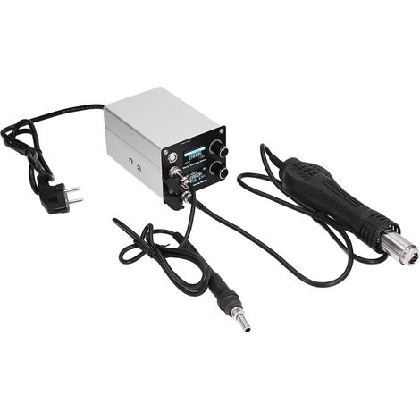 Station de soudage à air chaud, pistolet à air chaud, fer à souder, kit d'outils de bricolage numérique 2 en 1, prise UE 250 V (1/5)