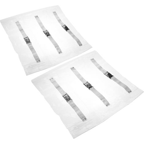 Housse transparente pour fauteuil dentaire 2pcs avec bandes élastiques antidérapantes, protection légère adaptée cabinet dentaire et salle de soins (1/5)