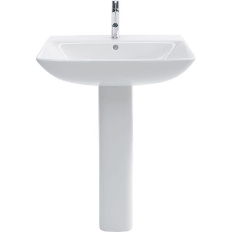 Duravit ME by Starck Waschtisch, mit Überlauf, mit Hahnlochbank,