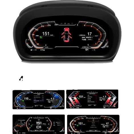 Tableau de bord numérique de voiture, écran de 11 pouces, système d'exploitation Linux, BM008