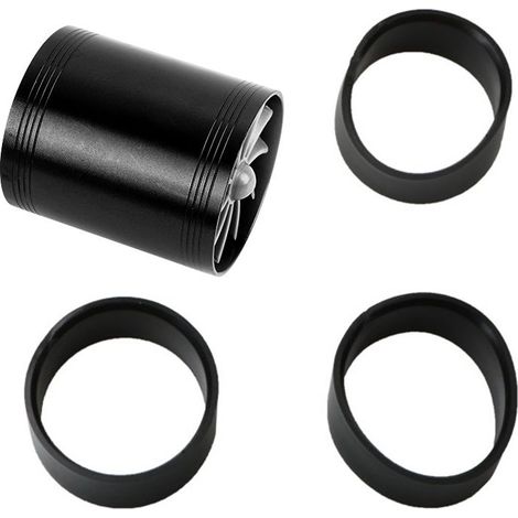 Voiture Turbocompresseur à double admission Turbines à ventilateur Supercharger Gaz Fuel Saver Turbo Super Charger Fuel Saver (Noir) (1/4)