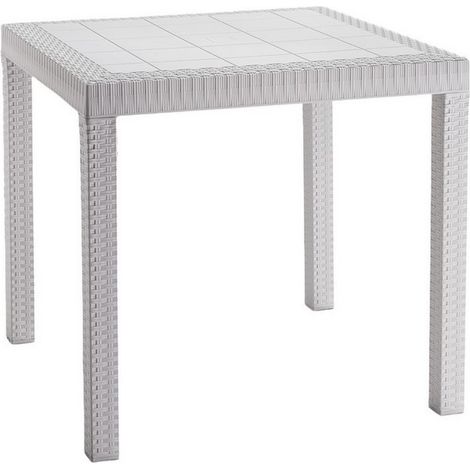 1PZ TAVOLO DALLAS cm. 80x80x74 h col. Bianco
