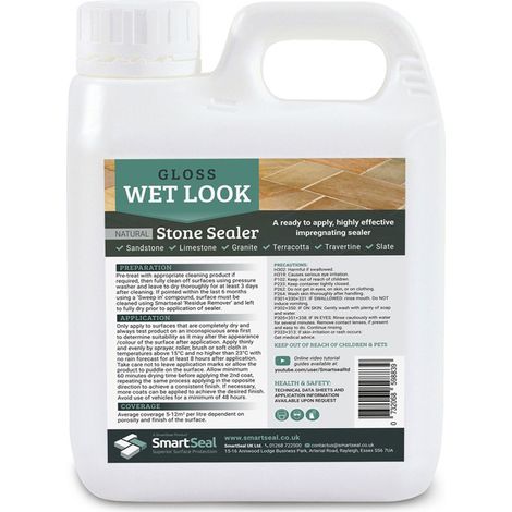 Sandstone/Natural Stone Sealer - Wet Look - 1 Litre (1/2)