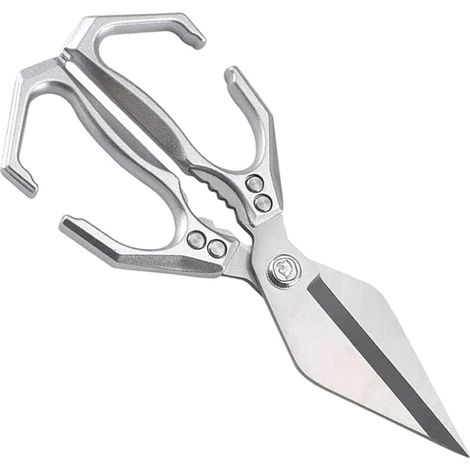 Forbici da cucina - Forbici per pollame in acciaio inox con impugnatura ergonomica  Utensili da cucina professionali per pollame, pollo, anatra, pesce, frutti di mare e verdure (1/5)