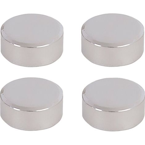 Fijaciones para espejos redondos cromados de 20 cm de diámetro, lote de 4 - Mp Glass
