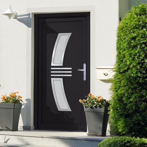 Haustür Anthrazit 98x200 cm PVC vidaXL