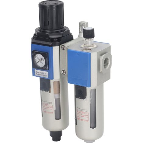 Filtre à air pour compresseur GFC300-10F, régulateur de pression d'air, séparateur huile-eau avec godet d'huile pour systèmes d'outils pneumatiques, filetage d'entrée/sortie G3/8 pouce. (1/5)