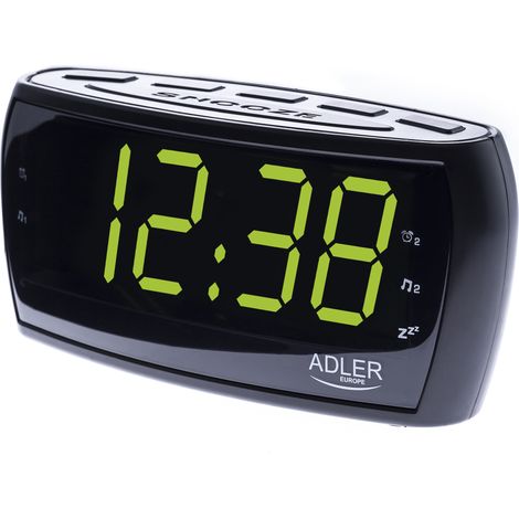 Adler AD1121 Horloge numérique AM-FM, grand écran LED, contrôle de la luminosité  Noir (1/10)