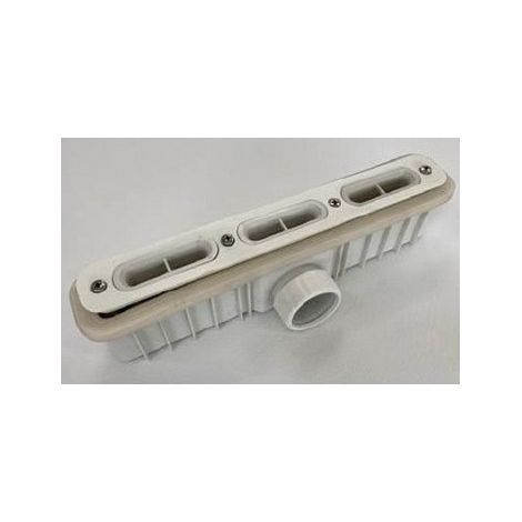 Nicoll – Bonde de douche Ancodesign 90mm – Forme carrée – Finition inox – Pour caniveau – Résistante aux chocs et à la corrosion