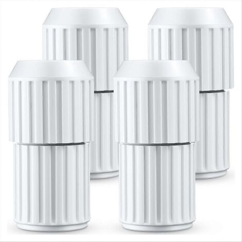 BARKBUSTERS Lot de 4 perches télescopiques de piscine blanches à came externe, pièces détachées pour perche télescopique, rallonge télescopique avec verrouillage à came. (1/5)
