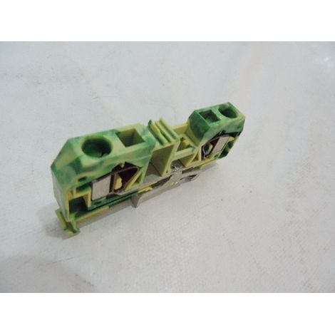 Connecteur de barre omnibus PE à 2 fils 16 mm² jaune-vert 283-907