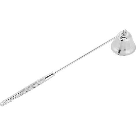 Cloche en acier inoxydable pour éteindre bougie, taille-fer à mèche et couvercle, argenté, 1 pièce (1/5)