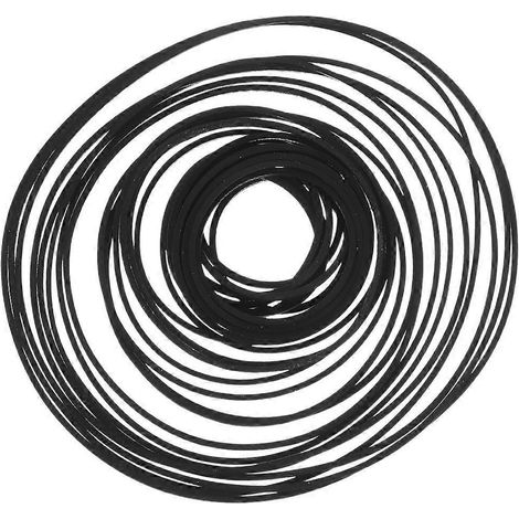90 courroies en caoutchouc pour magnétophone à cassettes audio-13.50X0.10X0.10CM-Black
