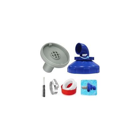 Buse de remplissage de piscine rotative à 360° Buse de sortie réglable Avec accessoires de raccordement pour piscine Intex Bestway Accessoire de sortie de piscine Diamètre 32 mm (1/5)