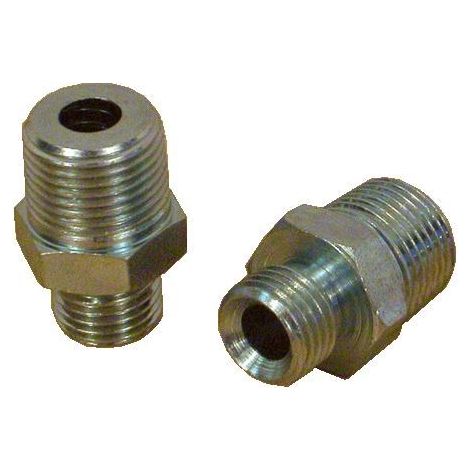 Mamelon raccordement flexible fioul mâle 8x13 (1/4) – 12x17 (3/8) – Laiton – Accessoire pour installation chauffage