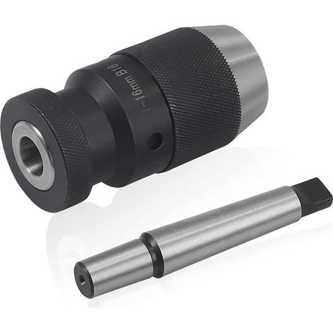 Mandrin de Perçage de Tour sans Clé 1-16mm à Serrage Automatique Super Précis MT2 -B16 Arbre pour Tour MK2 (1/5)