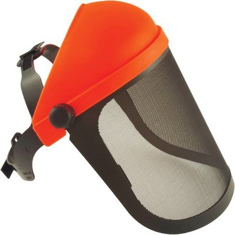 Visiera rete metallo fast pro h.cm 30 + reggicapo + coprifronte