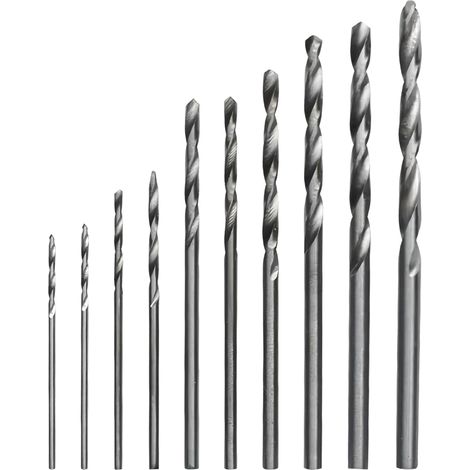 10-teiliges Holz- und Metallbohrer-Set 0,8-3,0 mm Spiralbohrer für Modellbau und Holzbearbeitung Präzisionsbohrwerkzeuge für Modelle und Heimwerkerprojekte (1/5)