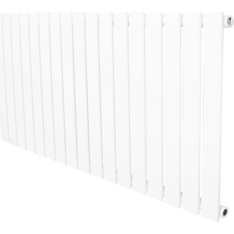 Flat Single Column Radiator - 600 x 1190mm - White