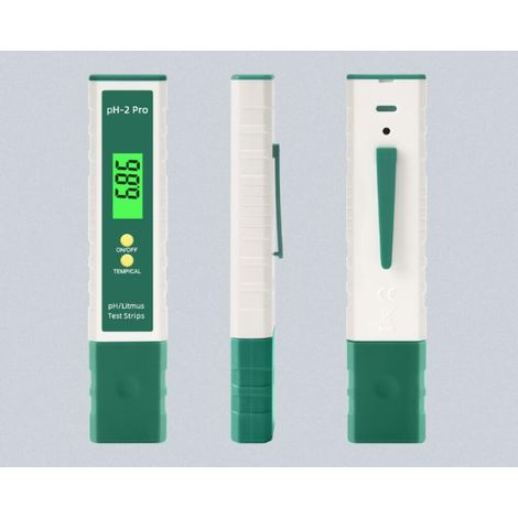Testeur de pH numérique avec température, testeur de pH de piscine multifonctionnel 0,01 haute précision, testeur de qualité de l'eau avec fonction (1/5)