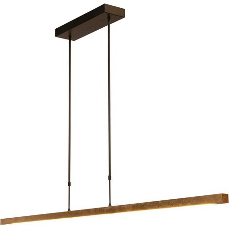 Lampe suspendue noire Real 3 avec de l'or 160cm - 2977-GL-S-2XP-DW