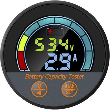 Waterproof IP67 Battery Tester 10-100V with 100A Shunt Energy Saving Capacity Monitor V/A/SoC/Ah for Lithium, LiFePO4 (1/5)