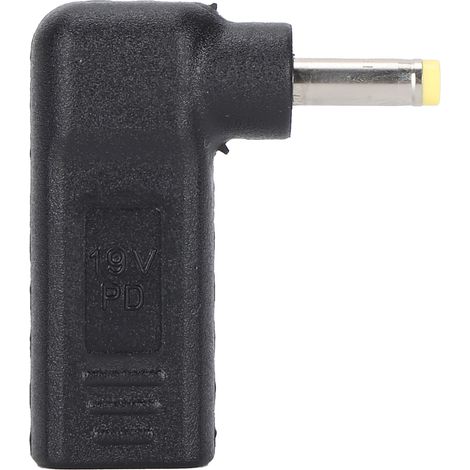 Adaptateur Coudé Type‑C Femelle vers DC Mâle pour Chargeur PC Portable PD (1/5)