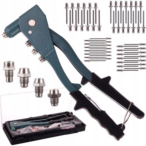 REMACHADORA MANUAL PARA UNIR LÁMINAS DE PLÁSTICO CON REMACHES DE 2,4-4,8 MM (1/5)