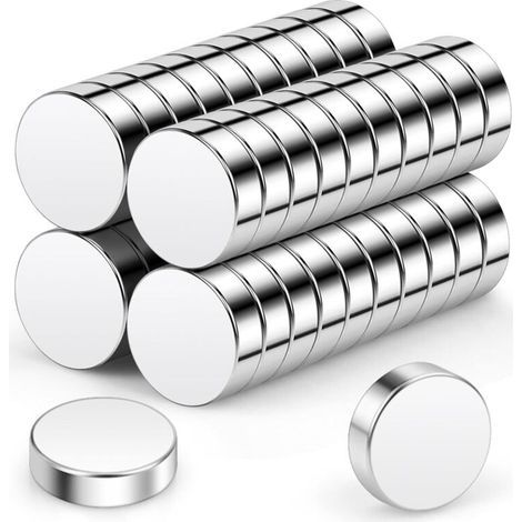 Lot de 40 Mini Aimants Néodyme 10x3mm - Super Puissants pour Tableau Magnétique, Réfrigérateur, Artisanat et Bureau (1/4)