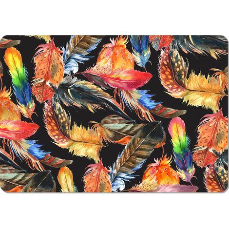 Tovaglietta rettangolare 29×42 cm, motivo piuma - feltro ecologico, lavabile a 40 °C, Bertoni (1/4)