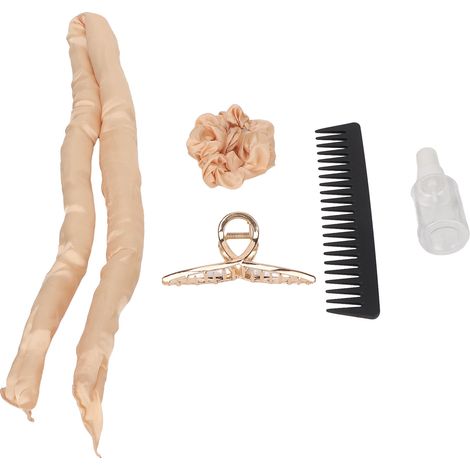 Bandeau de Curling sans Chaleur en Coton, Rouleaux à Clip pour Cheveux, Idéal pour Voyages en Famille (1/5)
