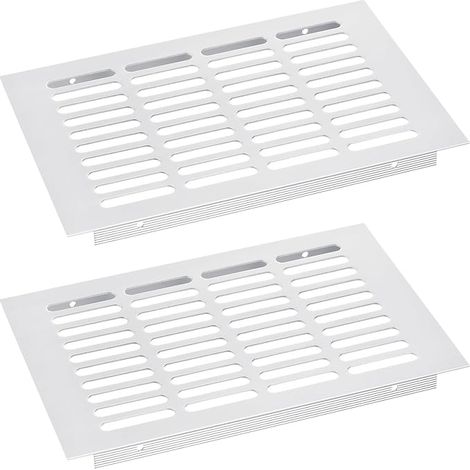 2 Piece Mouth Cover Grille 250 x 150 mm (Silver) (1/5)