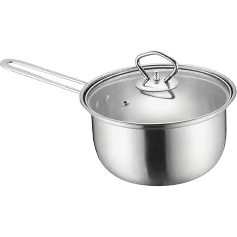 Suppentopf, Milchtopf, Multifunktionstopf, 18 cm, 22 cm, Edelstahl-Kochtopf für die Küchenarbeitsplatte, Café, Saucen, Pasta, kochende Milch-18cm Milk Pot (1/5)