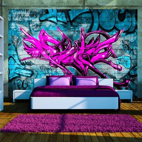 Papier peint graffitis anonymes - 150 x 105 cm (1/4)
