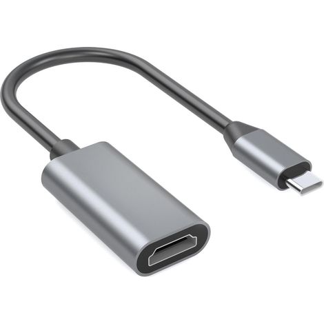 Usb C Zu Hdmi Adapter 5 V 1 A Schwarz Grau