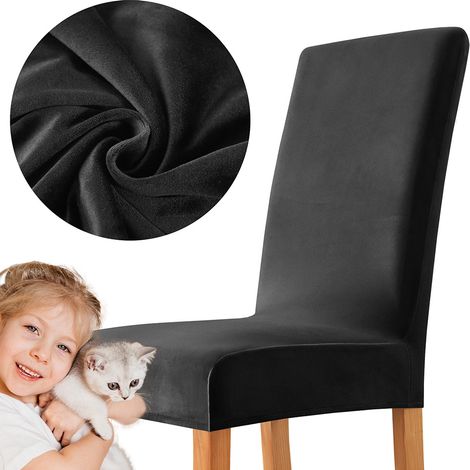 Coprisedia in velluto di peluche NERO SPESSO (1/5)