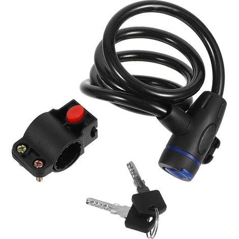 Chaîne antivol noire pour vélo (lot de 2) (1/5)