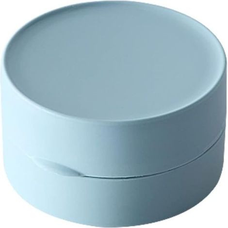 1 Pcs Small Blue Travel Soap Container, Solid Leakproof Soap Container for Hiking, Showers, Bathrooms, Schools and Gyms (1/5)