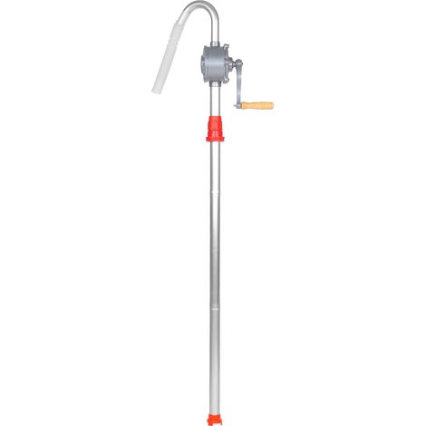 Pompe à tambour rotative manuelle, adaptée aux liquides de frein non corrosifs de viscosité moyenne utilisés dans l'automobile, l'industrie et l'agriculture. (1/5)